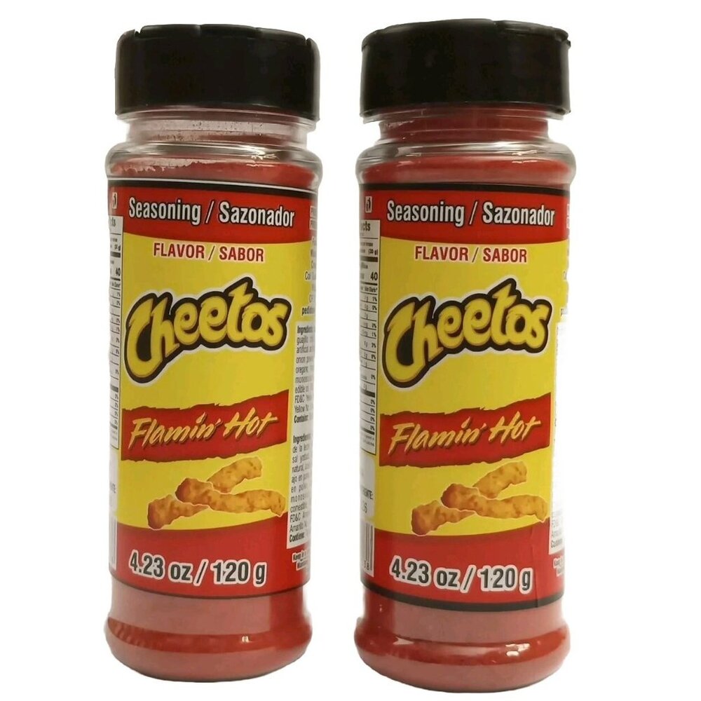 2x Flamming Hot Cheetos Powder Seasoning 2x Polvo Chilito Sasonador Flamming Hot